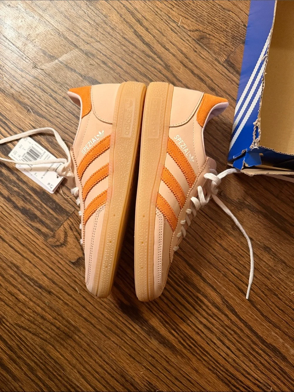 adidas Hardball Spezial Women's Sneakers in Peach & Orange